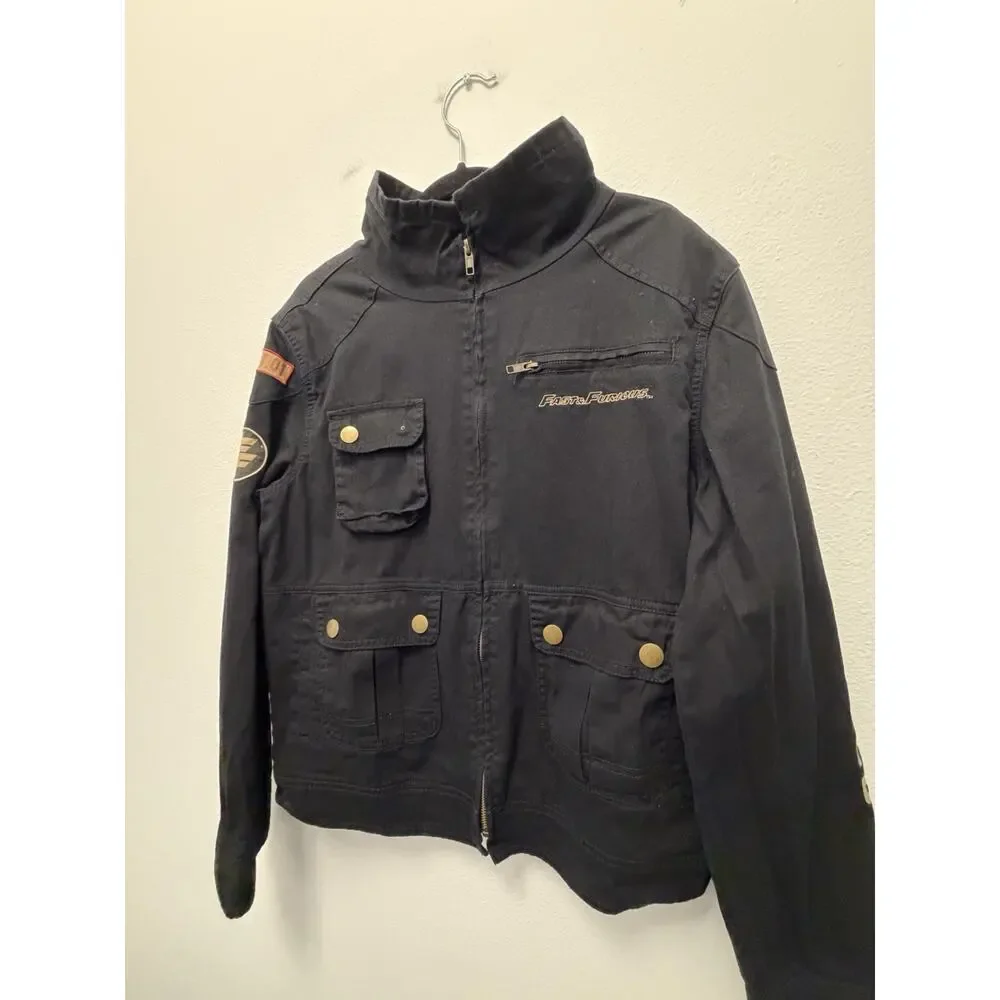 Fast & Furious Supercharged Men’s Small Utility Jacket Black Universal Studios